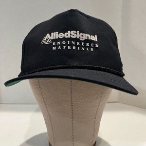 Allied Signal Engineered Materials Hat Adjustable Strap Black Preowned